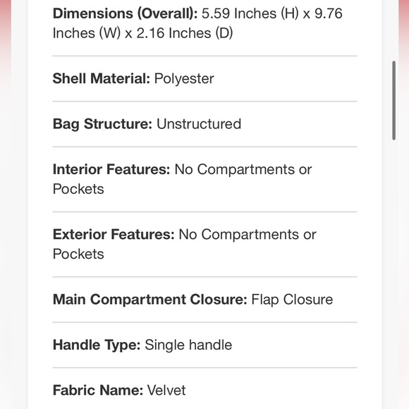 A New Day Espresso Martini brown velvet bag - Picture 10 of 12